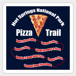 Hot Springs National Park Pizza Trail Sticker